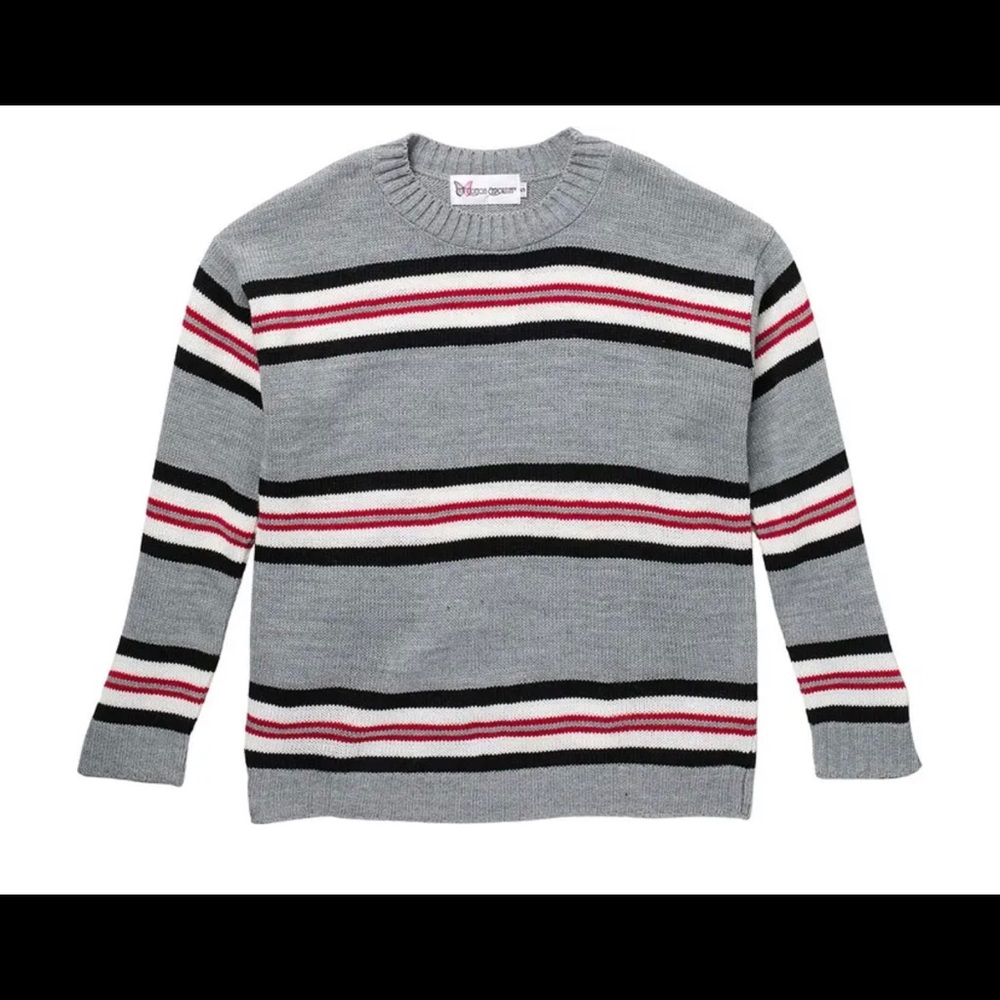 COTTON EMPORIUM Striped Pullover Sweater